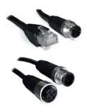 Ethernet Cables / Networking Cables 8-pin M12 Male to 8-pin M12 Male IP-67 Ethernet Cable, 3M – A Coding